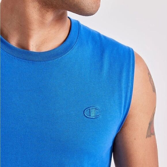 New Champion Men’s Classic Muscle T-Shirt Black Size Small - Picture 7 of 7